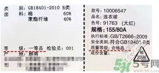 衣服一等品是什么意思？衣服一等品和合格品哪個(gè)好？