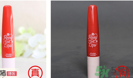 ETUDE愛麗小屋Rosy tint玫瑰花園口紅唇彩真假辨別圖