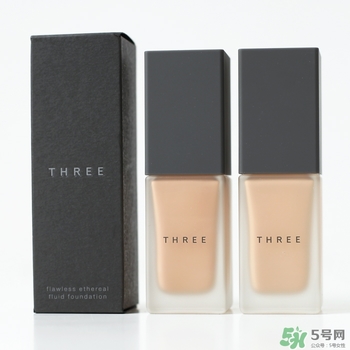 three粉底液色號 three粉底液試色