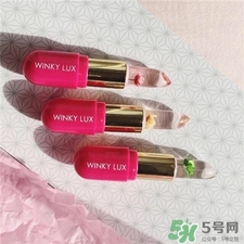 winky lux變色花瓣唇膏色號 winky lux花蕊漸變唇膏試色