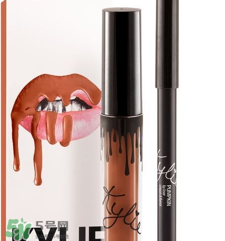 kylie cosmetics口紅pumpkin色號試色