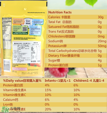 嘉寶溶豆成分如何？嘉寶溶豆成分表