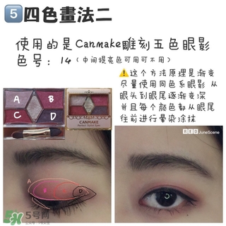 四色眼影的畫(huà)法圖解,四色眼影怎么畫(huà)