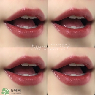 nars gipsy唇膏是什么顏色?nars gipsy唇膏色號試色圖