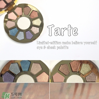 tarte獨(dú)角獸眼影色號試色 tarte獨(dú)角獸眼影盤試色圖