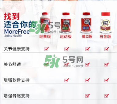 movefree紅藍(lán)綠區(qū)別 movefree維骨力有哪幾款？