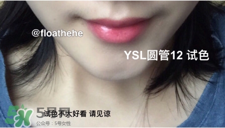 ysl12圓管試色 ysl圓管12試色