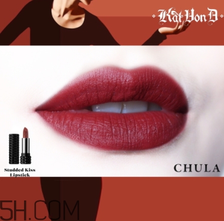 kat von d chula試色 kvd chula唇膏試色