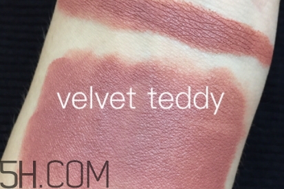 mac velvet teddy是什么顏色？mac velvet teddy試色