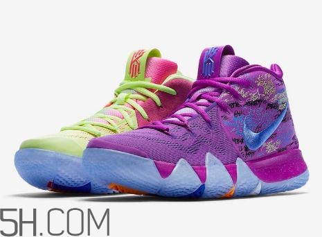 nike kyrie 4 multi color鴛鴦配色實物諜照什么樣？