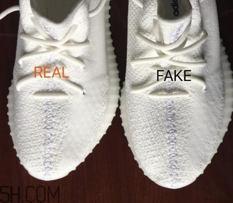 yeezy 350 boost v2全白配色真假對比 純白椰子真假鑒定