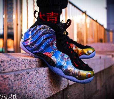 nike air foamposite one cny新年煙花噴開箱測(cè)評(píng)