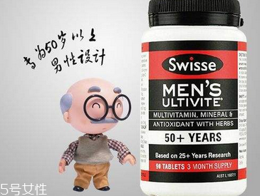 swisse男士復合維生素成分