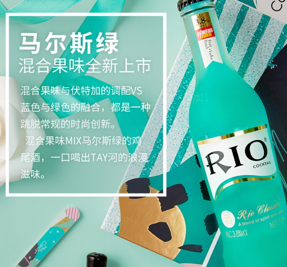 rio馬爾斯綠雞尾酒好喝嗎？rio馬爾斯綠什么味道