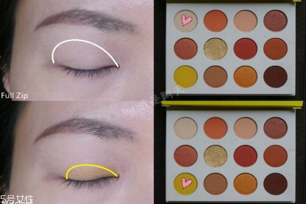 colourpop yes please眼影畫(huà)法 colourpop眼影教程